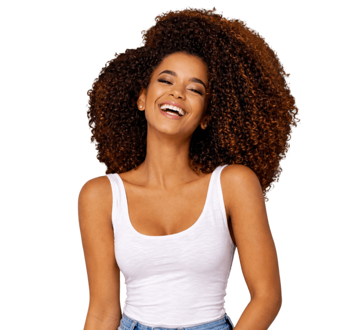 Woman smiling